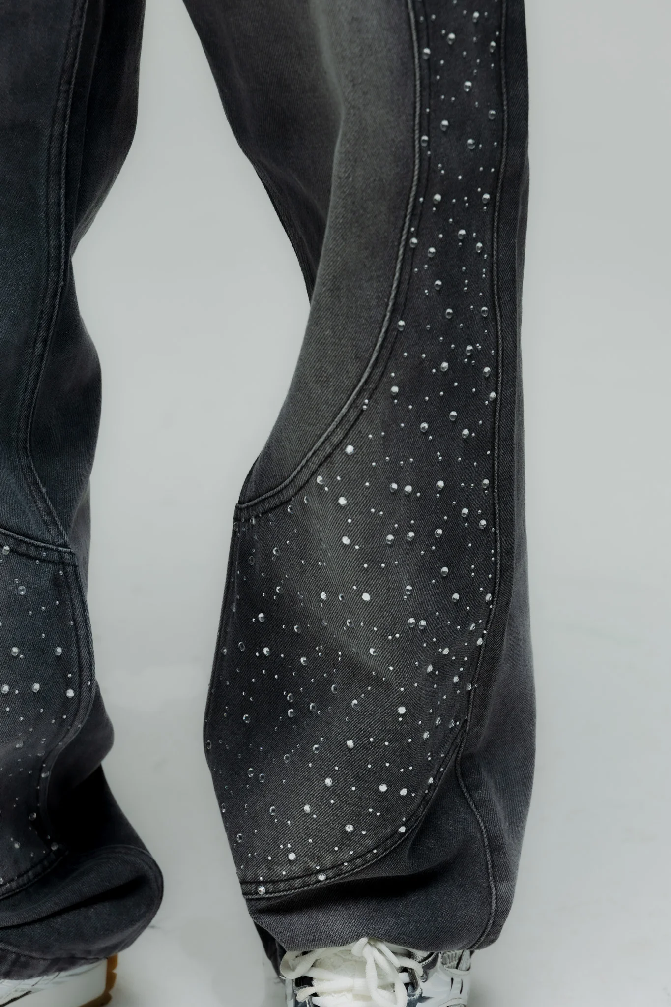 Black Rhinestone Denim - Image 3