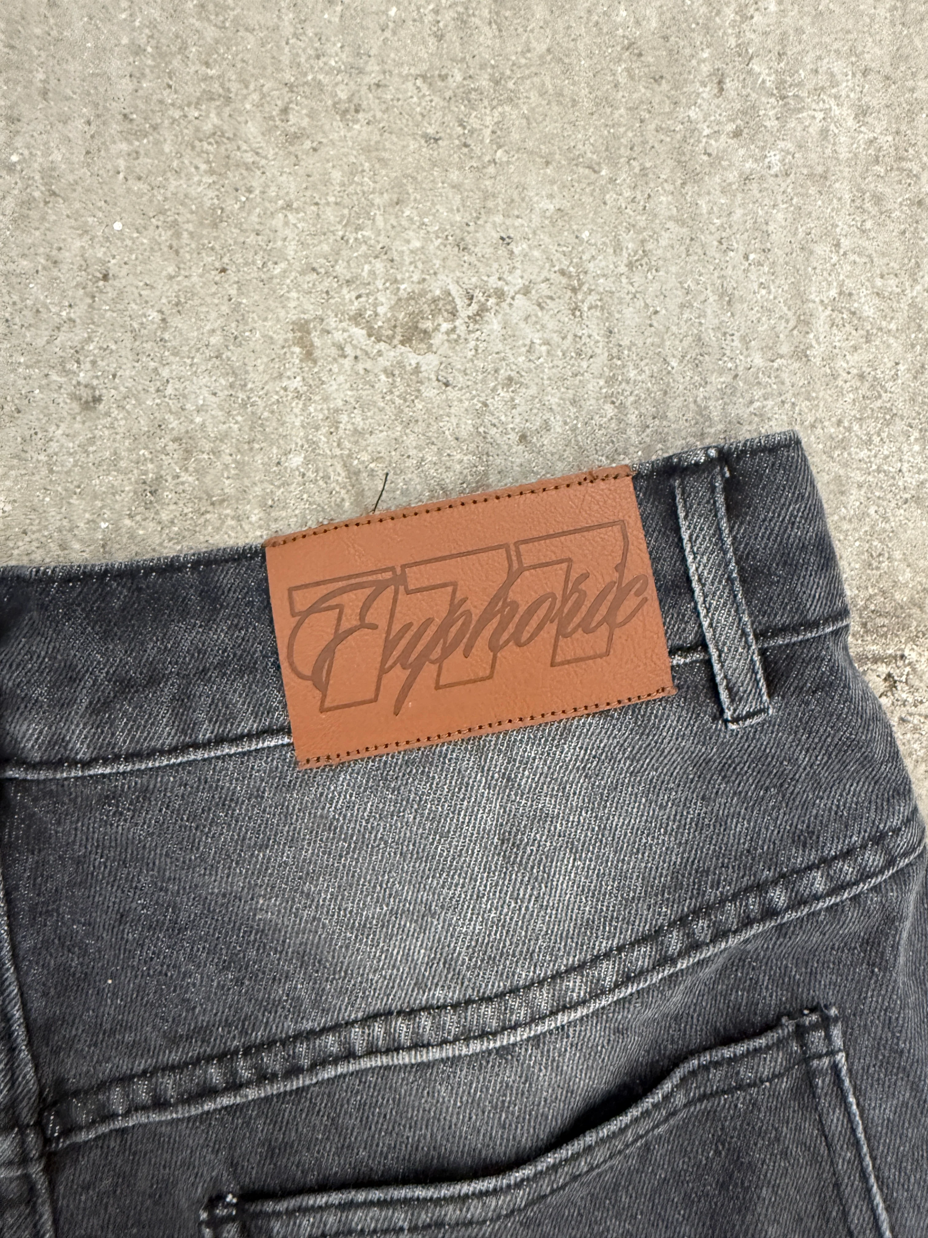 Black Rhinestone Denim - Image 6