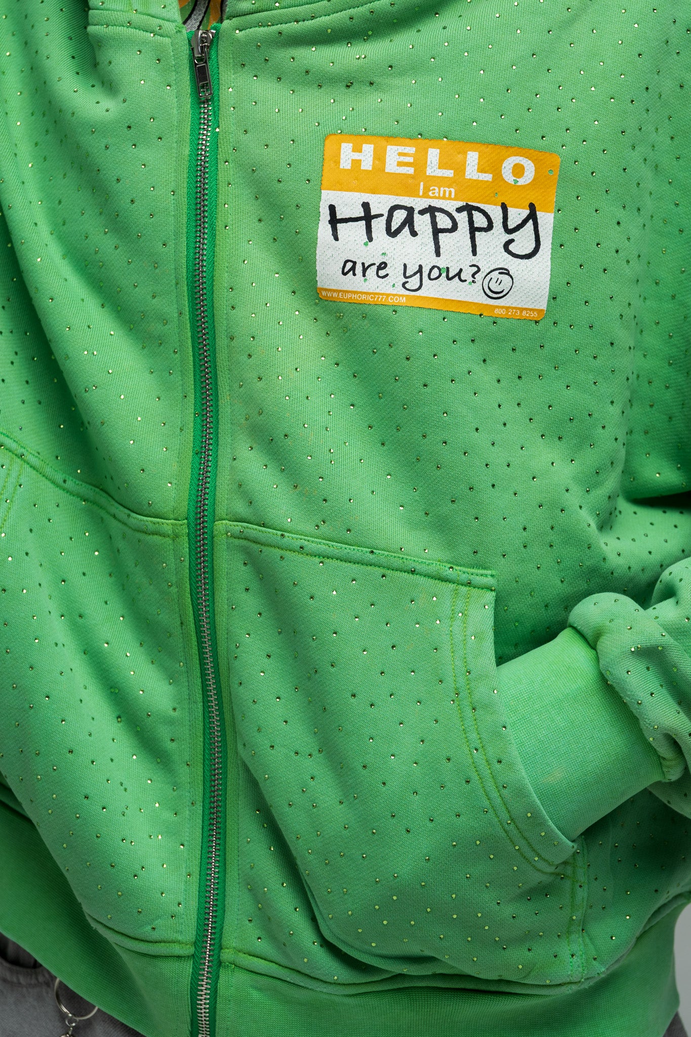 Celtic Rhinestone Zip Up - Image 3