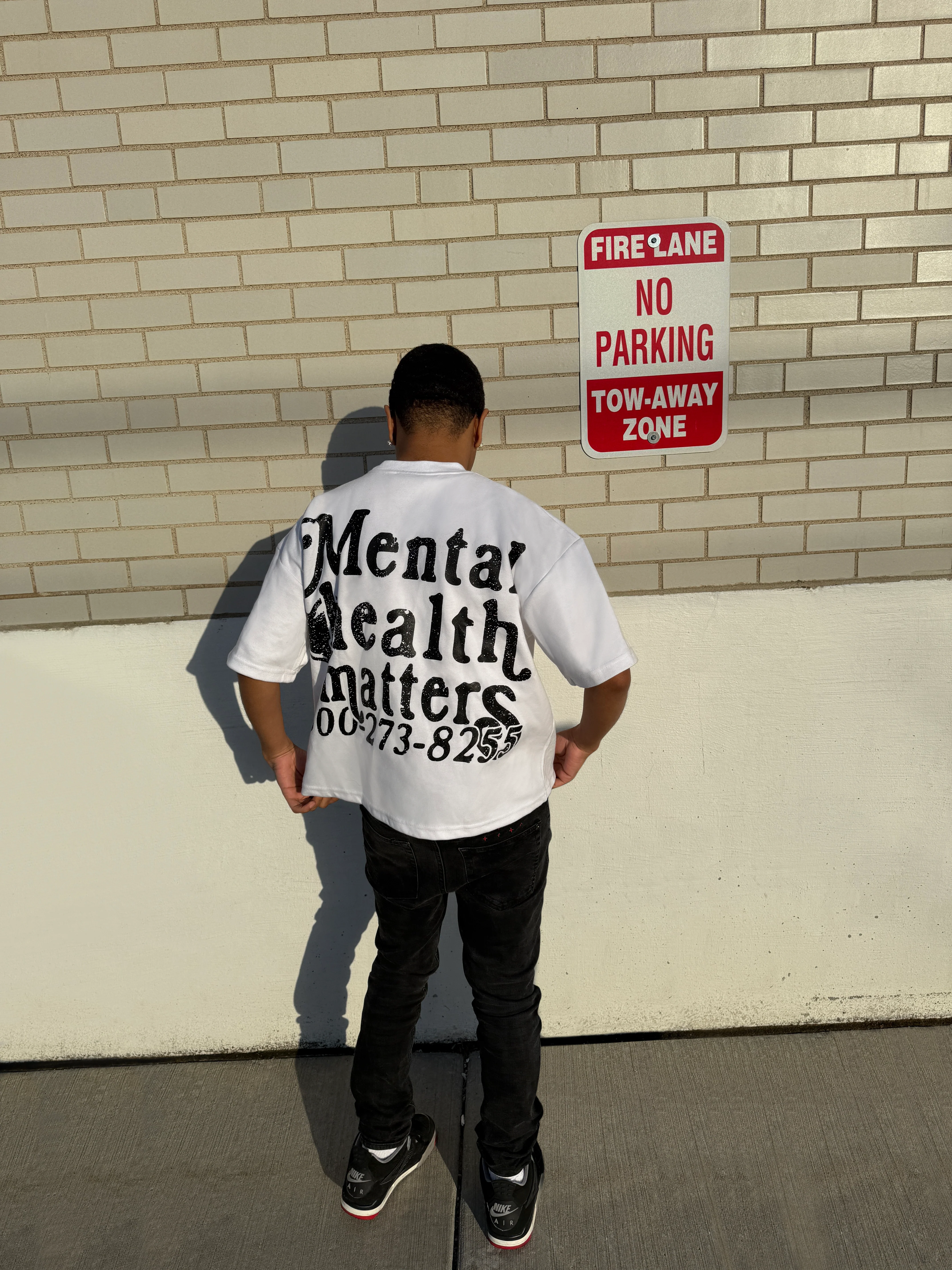 Double Mental Health Matters Tee - White - Image 3