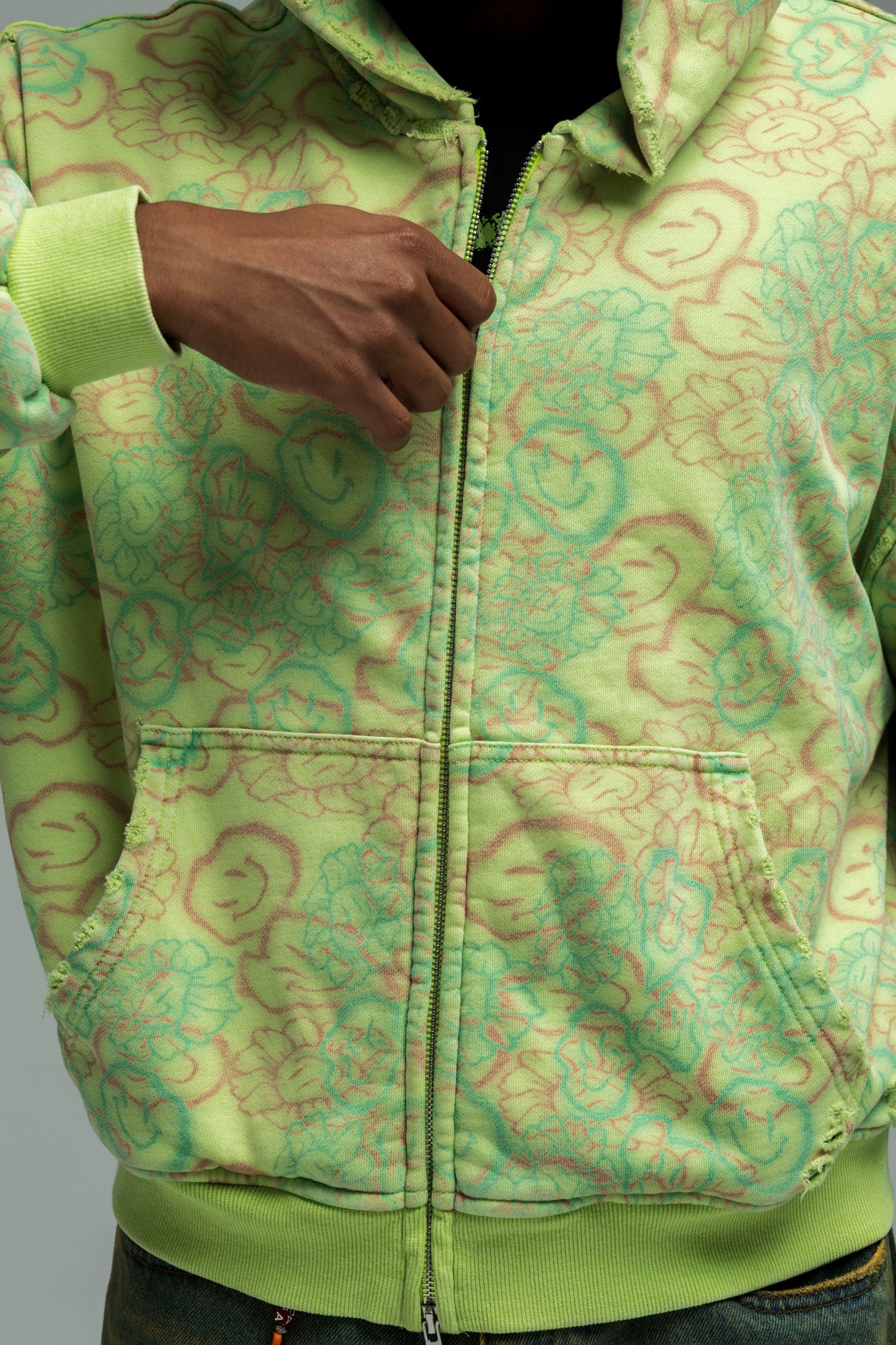 Frenzy Zip Up - Green - Image 3
